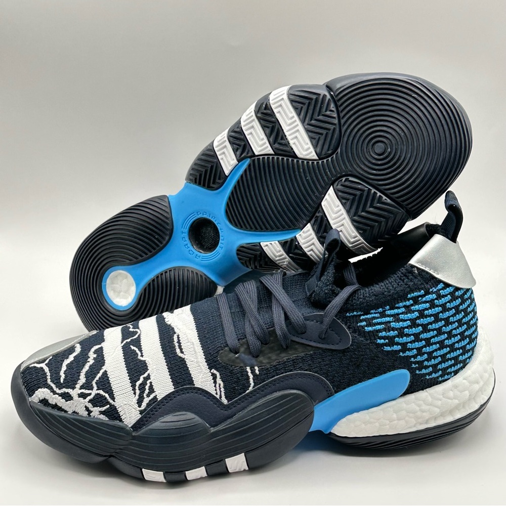 Men’s Adidas Trae Young Basketball Sneakers Blue WhiteSize 11 Sneakers ID2210 - Picture 5 of 11